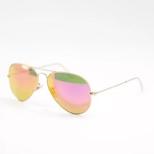 Ray-Ban Sunglasses Aviator in Gold and Pink